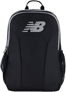 New Balance Laptop Backpack, Travel Computer Bag for Men and Women, Black, 19 Inch New Balance