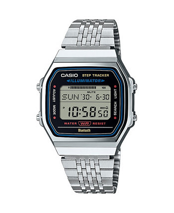 Casio Men's and Women's Silver Tone Stainless Steel Watch, 41.6mm, ABL100WE-1AV G-Shock