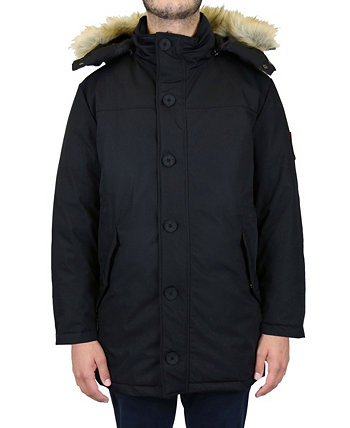 Мужская куртка-парка со съемным капюшоном в тяжелом весе Galaxy By Harvic