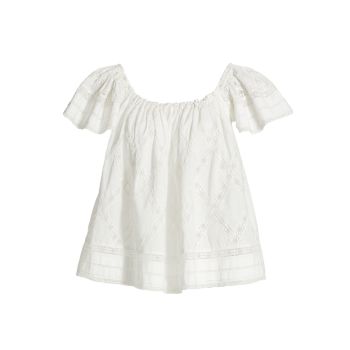 The West Cotton Eyelet Top The Great