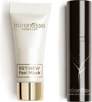 Skin Renewal Retinew Peel Mask & Power Lift Night Renewal Cream Set Mirenesse