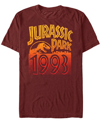 Мужская ретро-футболка с логотипом 1993 года Jurassic Park