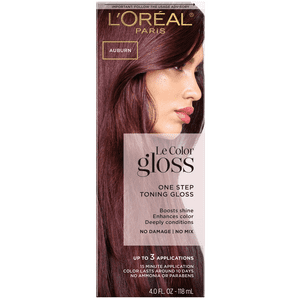 L'Oreal Paris Le Color Gloss One Step Toning Gloss Hair Color, 6 Auburn, 4 fl oz L'Oréal Paris