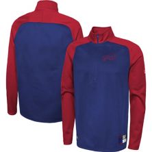 Мужская куртка New Era Royal Buffalo Bills Combine Authentic O-Line Raglan Half-Zip Jacket New Era