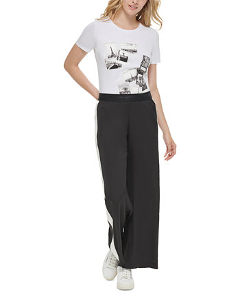 Женская футболка с круглым вырезом и графическим принтом Polaroid Karl Lagerfeld Paris