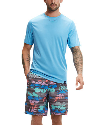 Men's Short Sleeve Crewneck Performance Graphic Swim Shirt Speedo