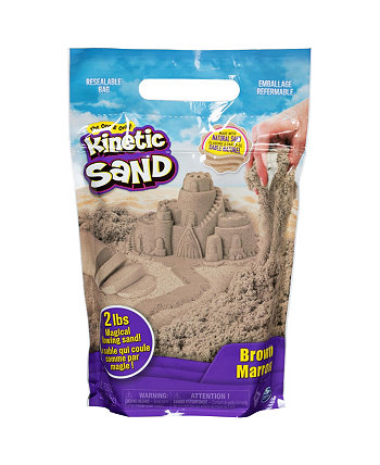 Original Moldable Sensory Play Sand, коричневый, 2 фунта Kinetic Sand