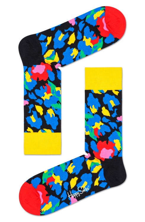 Leopard Print Crew Socks Happy Socks