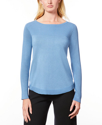 Women's Boat Neck Long-Sleeve Sweater MELISSA PAIGE