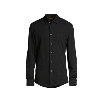 Coppi Jersey Button-Front Shirt Barena