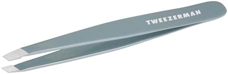 Tweezerman Exclusive 40th Birthday Slant Tweezer - Hair Removal Tweezers, Stainless Steel, Silver Tweezerman