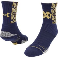 Men's Under Armour Navy Notre Dame Fighting Irish Special Games Playmaker Crew Socks Under Armour