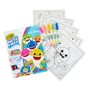 Crayola Color Wonder Baby Shark Mess Free Coloring Set, Beginner Unisex Child, 18 Pages Crayola