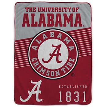 Pegasus Alabama Crimson Tide 60” x 80” Helmet Stripes Blanket Pegasus