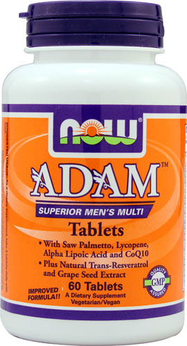 ADAM Superior Men's Multi -- 60 Tablets (Таблетки) NOW Foods