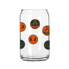 Miami Hurricanes 16oz. Smiley Can Glass Unbranded
