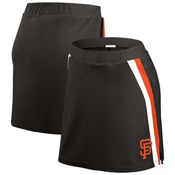 Women's WEAR by Erin Andrews Black San Francisco Giants Stripes Skort WEAR by Erin Andrews