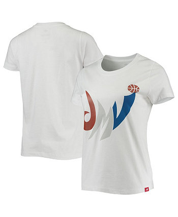 Женская белая футболка Washington Wizards Cabo Sportiqe