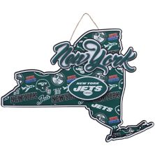 Вырезанный государственный знак FOCO New York Jets 10,5 x 15 дюймов FOCO