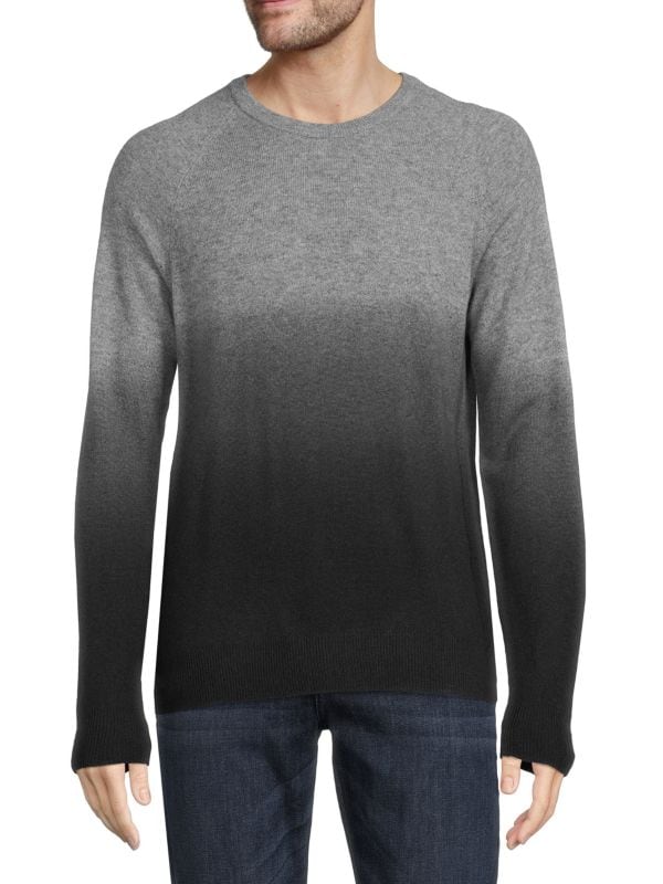 Кашемировый свитер с круглым вырезом с эффектом погружения AMICALE