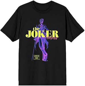 Мужская Футболка BIOWORLD The Joker Text and Character Graphic BIOWORLD