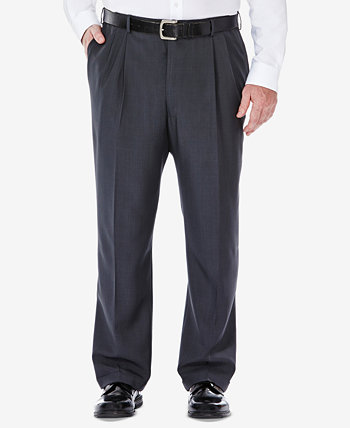 Мужские классические брюки со скрытым расширяющимся поясом со скрытым расширяющимся поясом, большие и высокие Eclo Stria HAGGAR