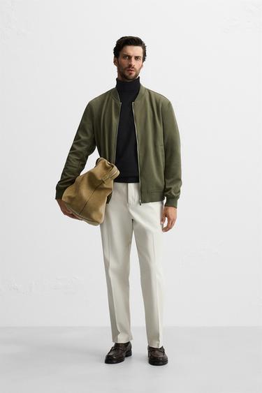 Мужской Бомбер Zara Lightweight Bomber Jacket ZARA