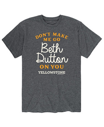Мужская футболка Yellowstone Don't Make Me Go Beth Dutton AIRWAVES