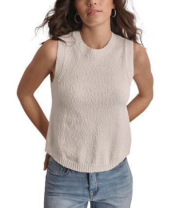Women's Cotton Bouclé Sleeveless Sweater DKNY