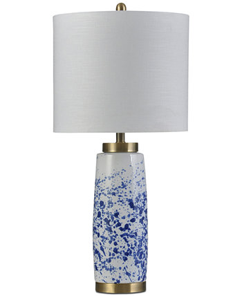 Керамическая настольная лампа Splatter Blue StyleCraft Home Collection
