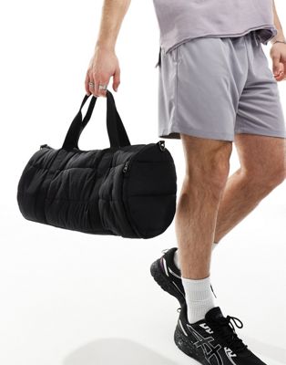 Черная стеганая спортивная сумка с ремешком через плечо ASOS 4505 ASOS 4505