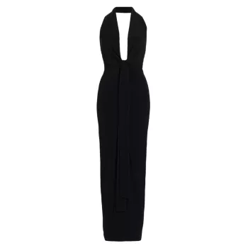 Twisted Halterneck Gown Norma Kamali