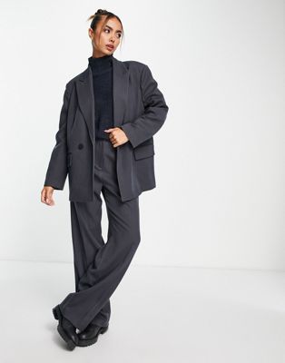 Серый пиджак с узором «в ёлочку» Vero Moda — часть комплекта VERO MODA
