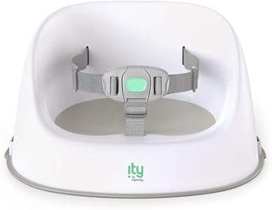 Стульчик для кормления Ingenuity My Spot Easy-Clean, 3-точечный ремень, съемные моющиеся лямки - Серый Ingenuity