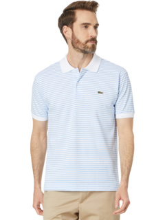 Short Sleeve Classic Fit Stripped Polo Shirt Lacoste
