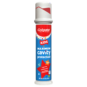 Colgate Kids Toothpaste with Fluoride, Kids Cavity Protection Toothpaste Pump, Mild Bubble Fruit Flavor, 4.4 Oz Pump Visit the Colgate Store