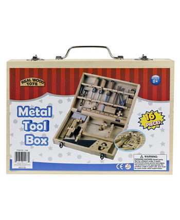 Набор металлических инструментов из 16 предметов с деревянной коробкой Homeware
