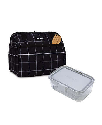 Сумка для ланча Hampton Freezable и набор для ланча Mod Lunch Bento, 5 предметов Pack It