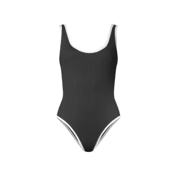Annemarie Ribbed One-Piece Swimsuit SOLID & STRIPED