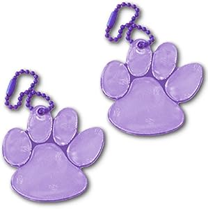 funflector Safety Reflectors - Paw Prints - Ultra Reflective Gear for Clothing, Bags, Backpacks, Strollers, Wheelchairs and Dog Leashes - Made in USA. Funflector