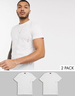 Комплект из 2 футболок HUGO Bodywear белого цвета HUGO Bodywear