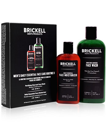 Товары для мужчин Brickell, 2 шт. Набор для ежедневного ухода за лицом для мужчин - Routine II Brickell Mens Products