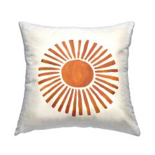 Stupell Home Decor Orange Boho Sun Rays Nature Kids Design Throw Pillow Stupell Home Decor