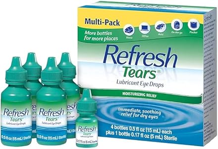 Tears Lubricant Eye Drops (Капли) 4x15 ml, 1x5 ml Multipack (Extra Protective Seal Added Guaranteed) Refresh