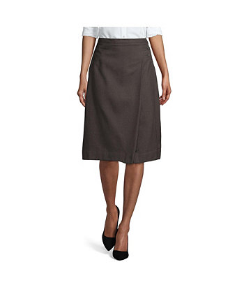 School Uniform Women's Solid A-line Skirt Below the Knee Lands' End