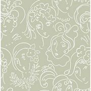 WallPops Lovely Ladies Who Lunch Novelty Peel & Stick Wallpaper WallPops