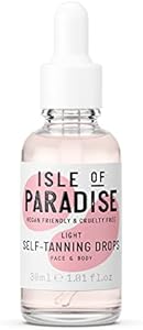 Isle of Paradise Self Tanning Drops - Color Correcting Self Tan Drops for Gradual Glow, Vegan and Cruelty Free, 1.01 Fl Oz NO_BRAND