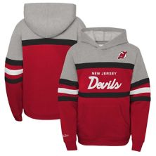 Youth Mitchell & NessÂ Red New Jersey Devils Head Coach Pullover Hoodie Mitchell & Ness