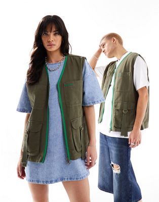 Barbour x ASOS unisex Holts utility vest in green Barbour