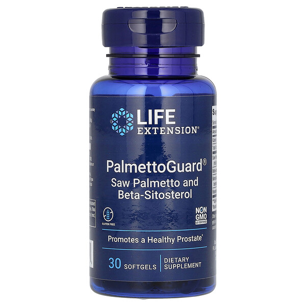 PalmettoGuard, Пила Пальметто и Бета-Ситостерол - 30 мягких капсул - Life Extension Life Extension